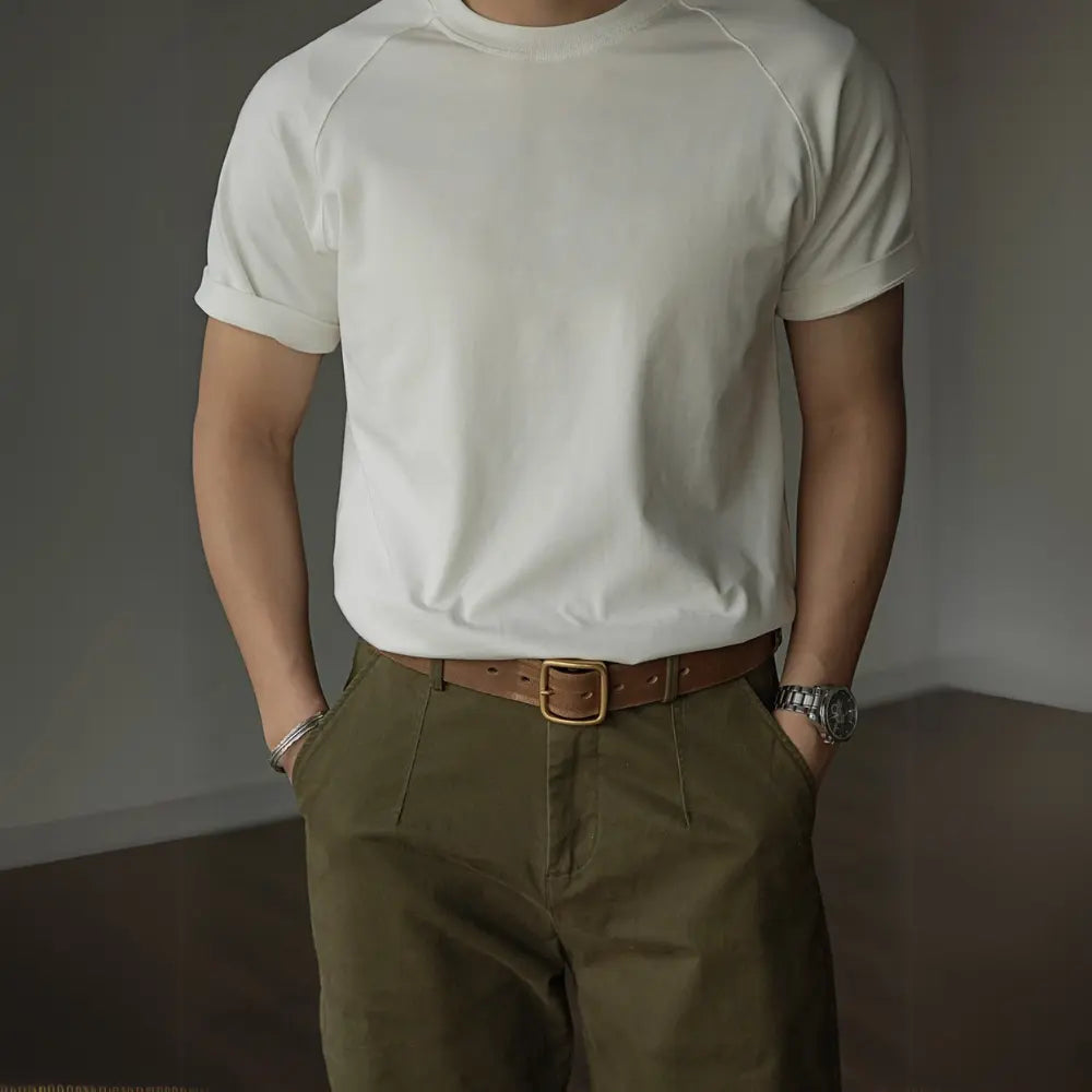 American Retro 300g Mens Heavyweight t shirts – Sportswear Essential | Old Money Style Prendersons