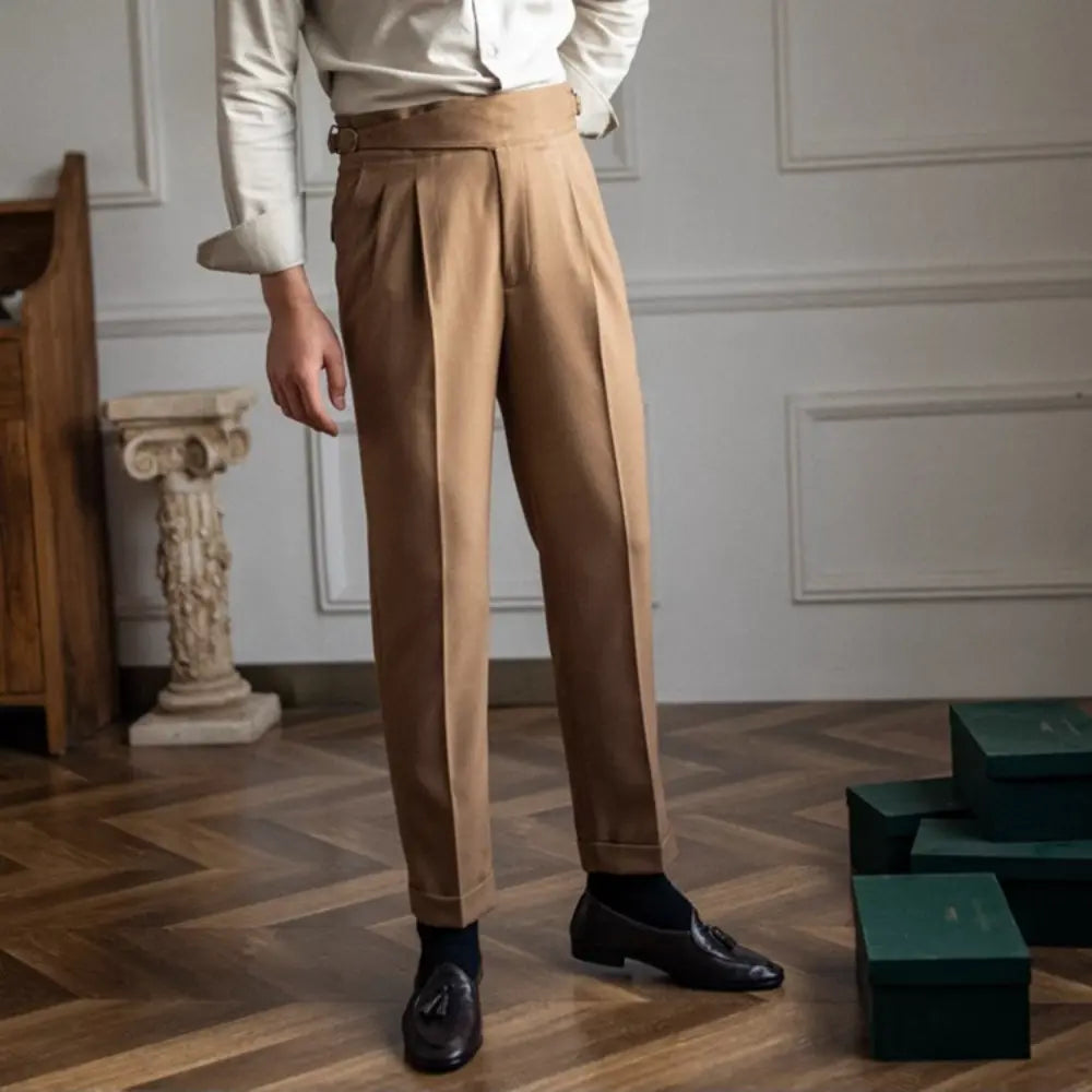 Autumn And Winter Casual Versatile Straight Leg High Waist Pants – Daily Wear | Old Money Menswear Prendersons