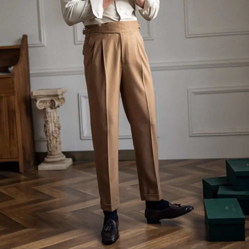 Autumn And Winter Casual Versatile Straight Leg High Waist Pants – Daily Wear | Old Money Menswear Prendersons
