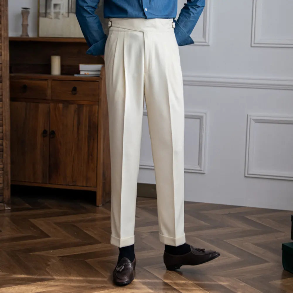 Autumn And Winter Casual Versatile Straight Leg High Waist Pants – Daily Wear | Old Money Menswear Prendersons