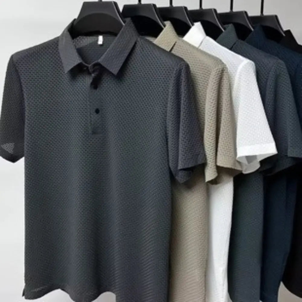 Men's Henry Collar slim fit Polo shirts– Leisure Style | Old Money Pullover Prendersons