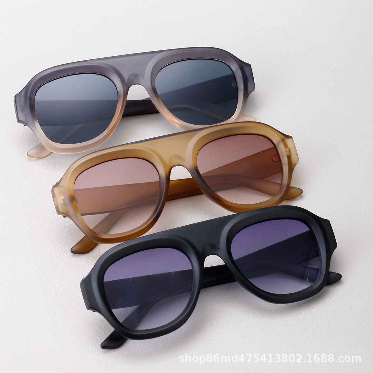 2025 cross-border European and American fashion retro single beam large frame sunglasses, outdoor high-end trend, personality, versatile sunglasses Montrel Frames