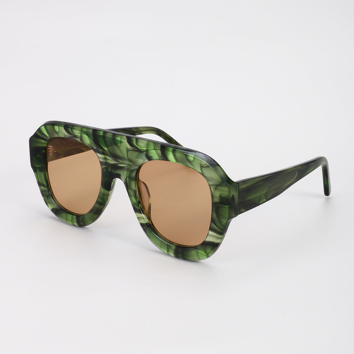 New European and American Trend Cross-border Square High-end Retro Sunglasses Large Frame Men's and Women's Personalized Fashion Plate Sunglasses Montrel Frames