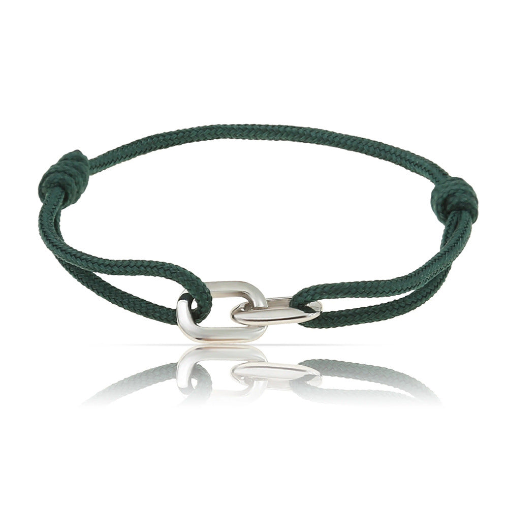 European and American popular personality double rings, exquisite ins design bracelets, minimalist versatility, light luxury bracelet jewelry