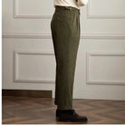 Straight Fit Korean Style Men's Corduroy Pants – Brown, Green, Black, Beige | Autumn Sportswear | Old Money Menswear Prendersons