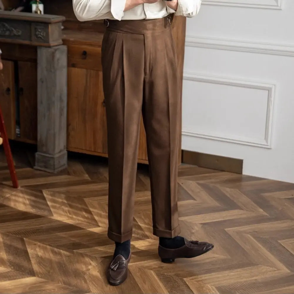 Autumn And Winter Casual Versatile Straight Leg High Waist Pants – Daily Wear | Old Money Menswear Prendersons