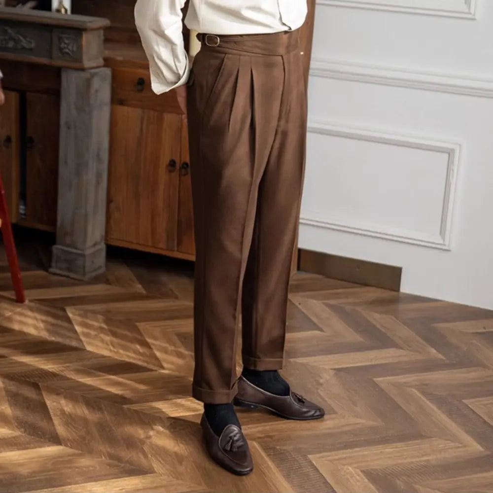 Autumn And Winter Casual Versatile Straight Leg High Waist Pants – Daily Wear | Old Money Menswear Prendersons