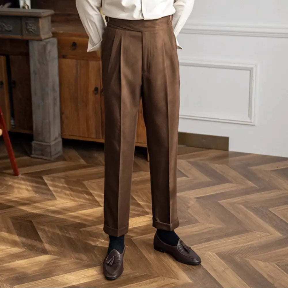 Autumn And Winter Casual Versatile Straight Leg High Waist Pants – Daily Wear | Old Money Menswear Prendersons