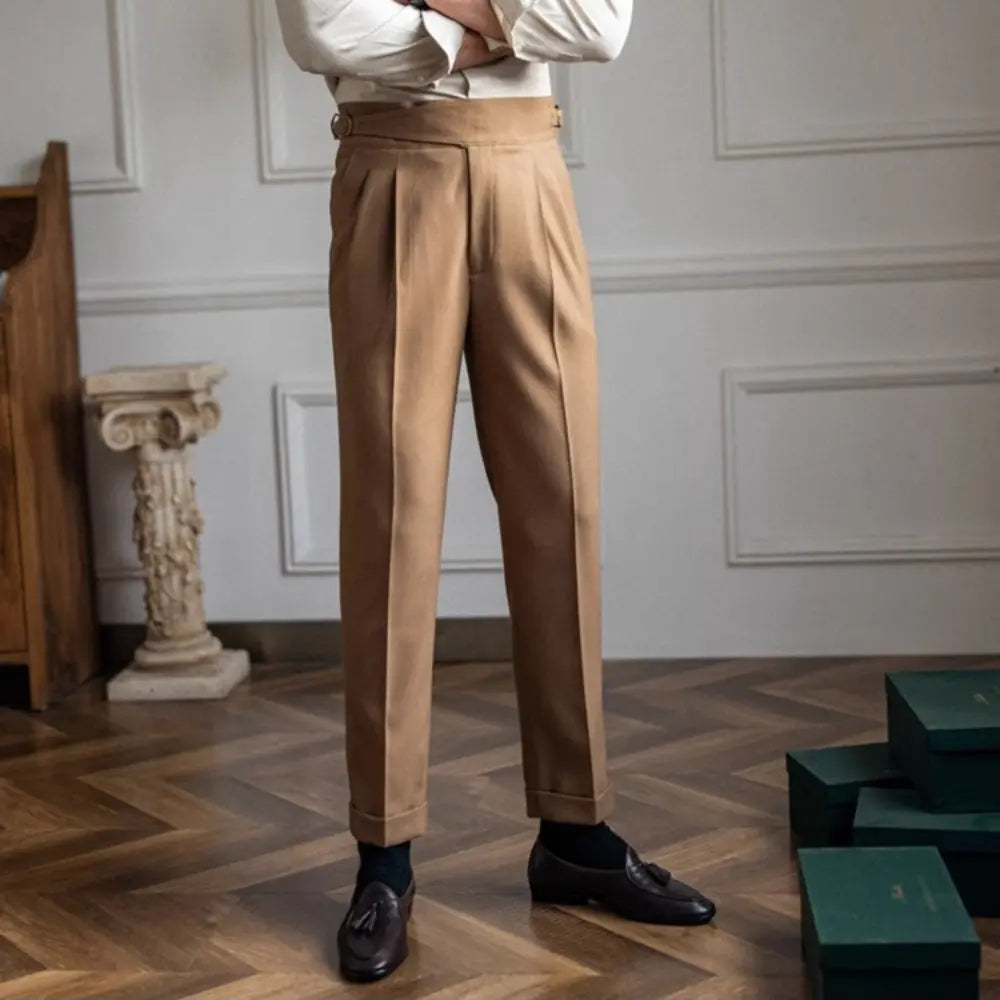 Autumn And Winter Casual Versatile Straight Leg High Waist Pants – Daily Wear | Old Money Menswear Prendersons