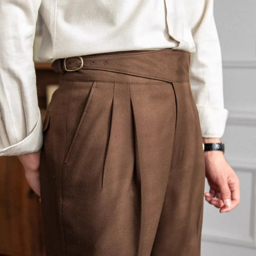 Autumn And Winter Casual Versatile Straight Leg High Waist Pants – Daily Wear | Old Money Menswear Prendersons