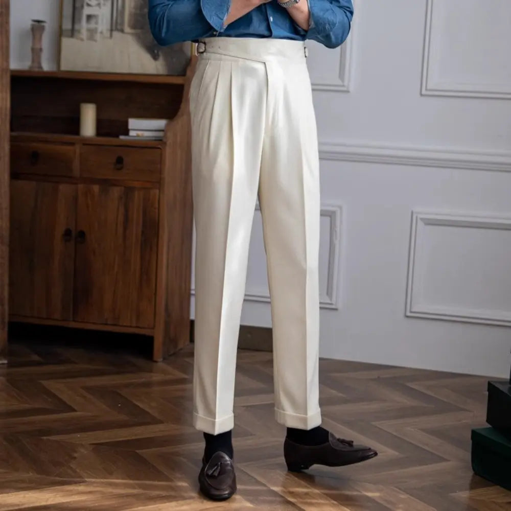 Autumn And Winter Casual Versatile Straight Leg High Waist Pants – Daily Wear | Old Money Menswear Prendersons