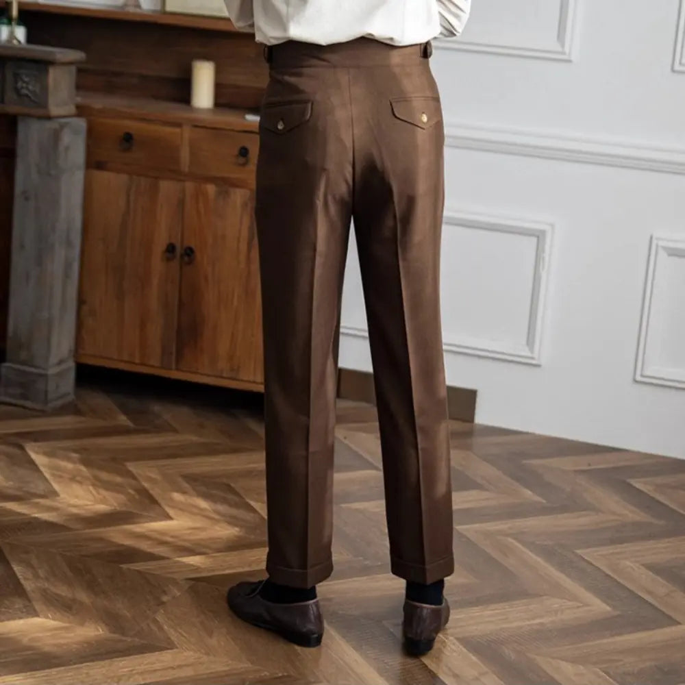 Autumn And Winter Casual Versatile Straight Leg High Waist Pants – Daily Wear | Old Money Menswear Prendersons