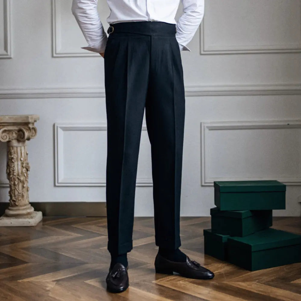 Autumn And Winter Casual Versatile Straight Leg High Waist Pants – Daily Wear | Old Money Menswear Prendersons