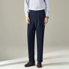 Straight Fit Light Business Mens Baggy Pants – Black, Navy Blue, Brown, Apricot, White | Old Money Menswear Prendersons