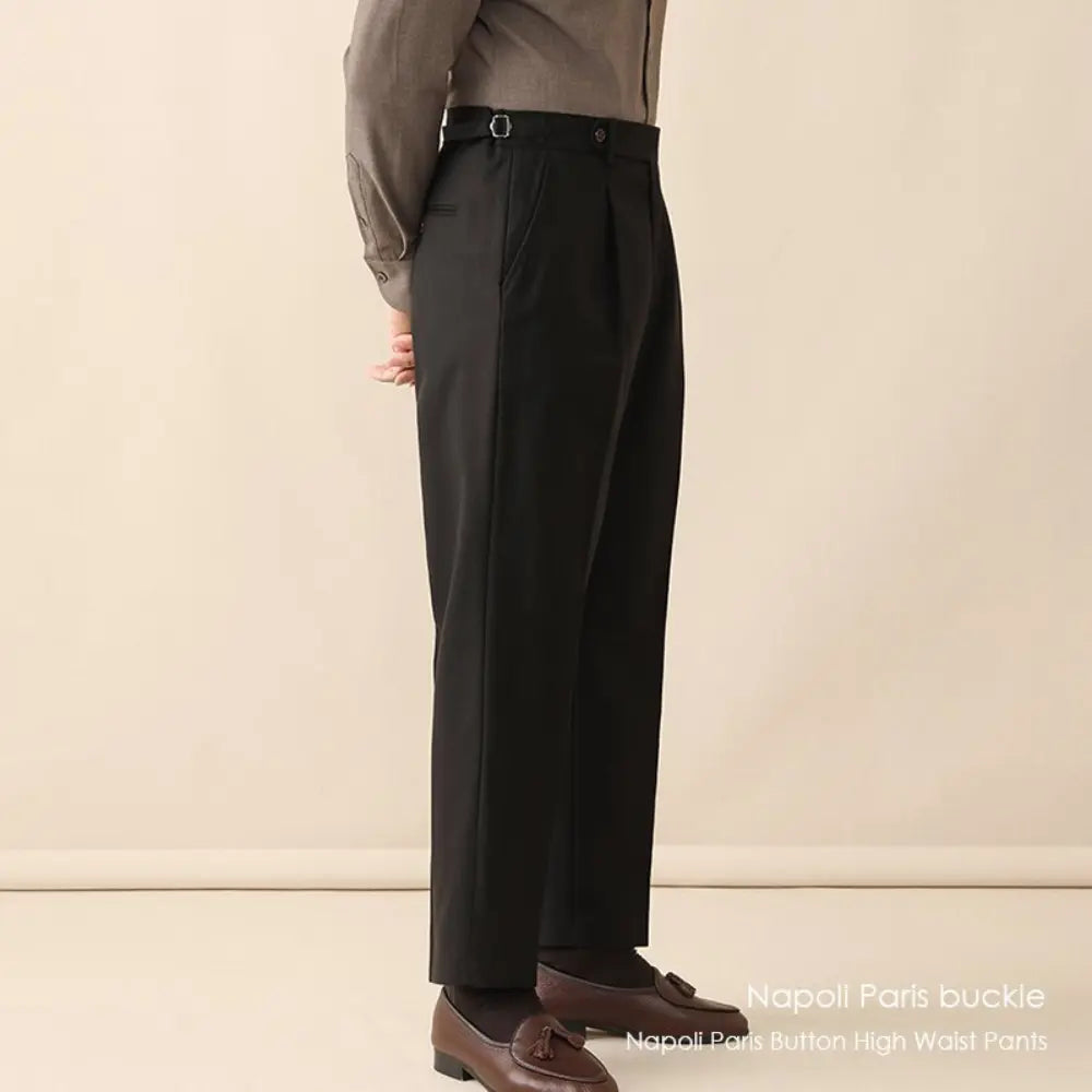 High Waist Suit Pants – Linen | Spring Business Casual | Old Money Menswear