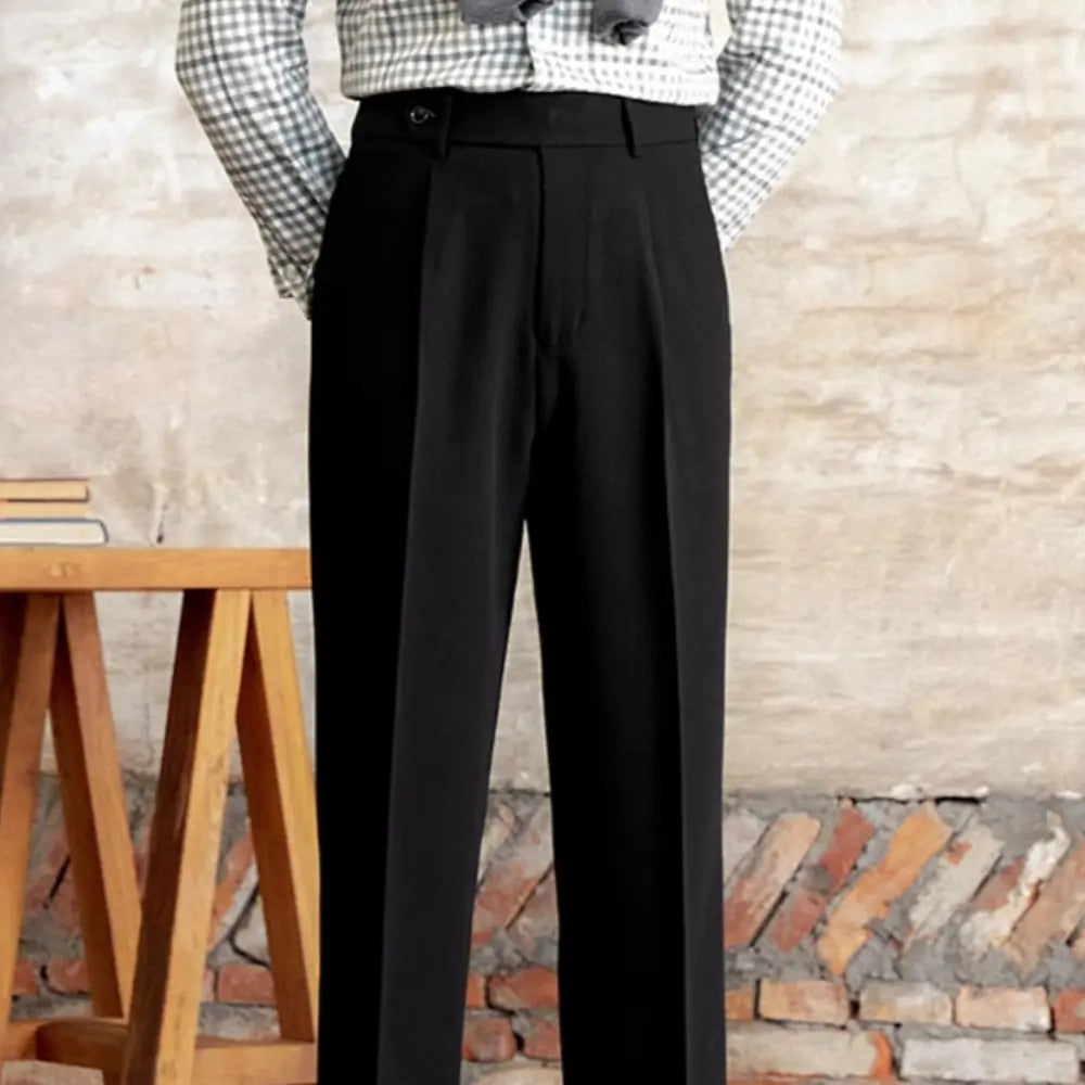 High Waist Baggy Trousers – Apricot, Black, Brown | City Leisure | Italian Tailoring