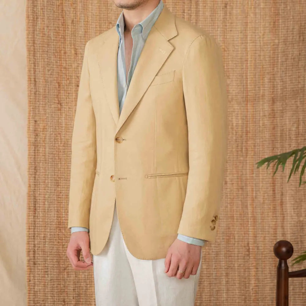 Relaxed Fit Napoli Lightweight Blazer – Khaki & More | Summer-Ready | Effortless Tailoring