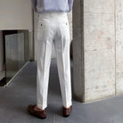 Loose Fit Mens Suit Pants – White, Khaki, Black, Dark Grey | Banquet Ready | Old Money Menswear Prendersons