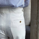 Loose Fit Mens Suit Pants – White, Khaki, Black, Dark Grey | Banquet Ready | Old Money Menswear Prendersons
