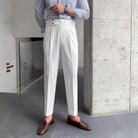 Loose Fit Mens Suit Pants – White, Khaki, Black, Dark Grey | Banquet Ready | Old Money Menswear Prendersons