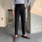 Loose Fit Mens Suit Pants – White, Khaki, Black, Dark Grey | Banquet Ready | Old Money Menswear Prendersons