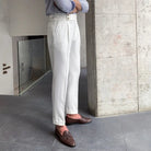 Loose Fit Mens Suit Pants – White, Khaki, Black, Dark Grey | Banquet Ready | Old Money Menswear Prendersons