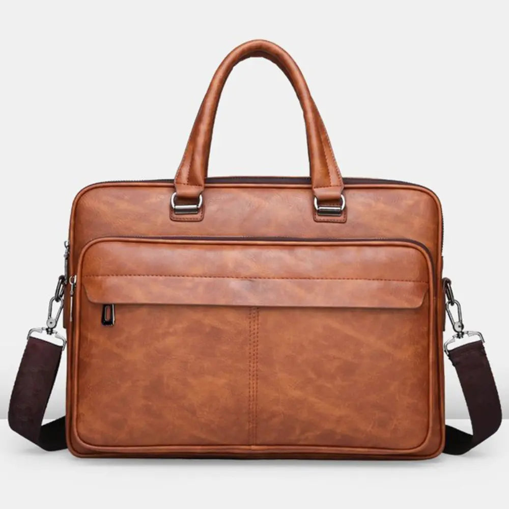 Men's Handbag Simple Business Briefcase – Black | Travel Ready | Old Money Design