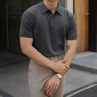 Men's Henry Collar slim fit Polo shirts–  Leisure Style | Old Money Pullover Prendersons