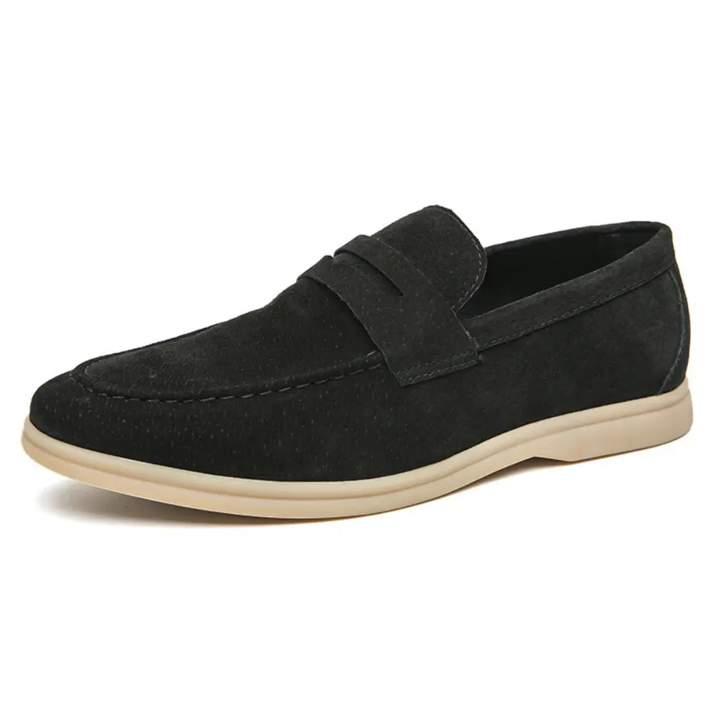 Regular Fit Fashion Slip-on Plus Size Shoes – Black, Beige, Khaki | Casual | Old Money Menswear