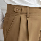 Straight Fit Cropped Pant for Men – Spring-Autumn Essential | British Old Money Menswear Prendersons