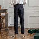 Straight Fit Cropped Pant for Men – Spring-Autumn Essential | British Old Money Menswear Prendersons