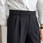 Straight Fit Cropped Pant for Men – Spring-Autumn Essential | British Old Money Menswear Prendersons