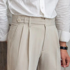 Straight Fit Cropped Pant for Men – Spring-Autumn Essential | British Old Money Menswear Prendersons