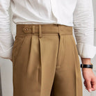 Straight Fit Cropped Pant for Men – Spring-Autumn Essential | British Old Money Menswear Prendersons