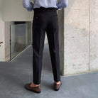 New Men's Naples Straight Leg High Waist Pants – White, Black, Khaki | Daily Wear | Old Money Leisure Fit Prendersons