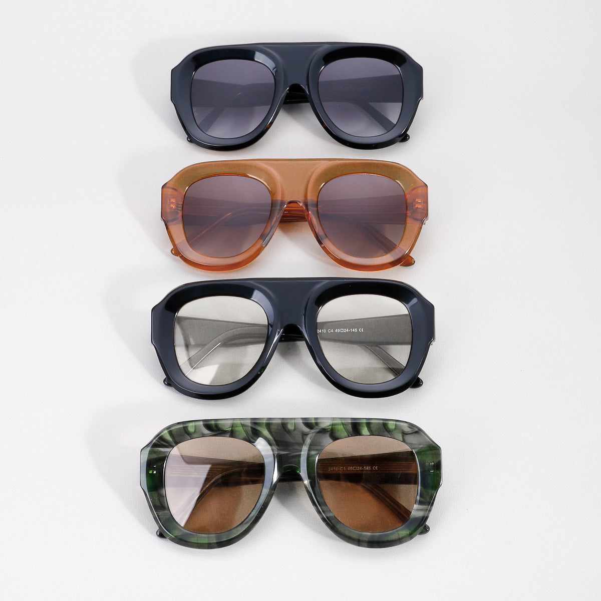 New European and American Trend Cross-border Square High-end Retro Sunglasses Large Frame Men's and Women's Personalized Fashion Plate Sunglasses Montrel Frames