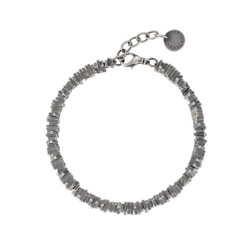 Chase Shore 925 sterling silver vintage distressed broken silver bracelet Unisex men's and women's dark style couple bracelets Montrel Frames