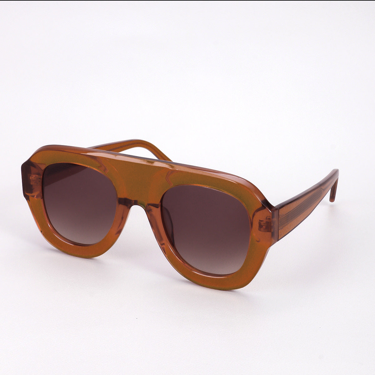 New European and American Trend Cross-border Square High-end Retro Sunglasses Large Frame Men's and Women's Personalized Fashion Plate Sunglasses Montrel Frames