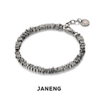 Chase Shore 925 sterling silver vintage distressed broken silver bracelet Unisex men's and women's dark style couple bracelets Montrel Frames