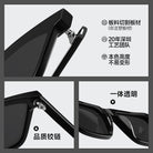 GM retro sheet square senior mid single sunglasses unisex BC6006 thin European and American hot girl sunglasses Montrel Frames