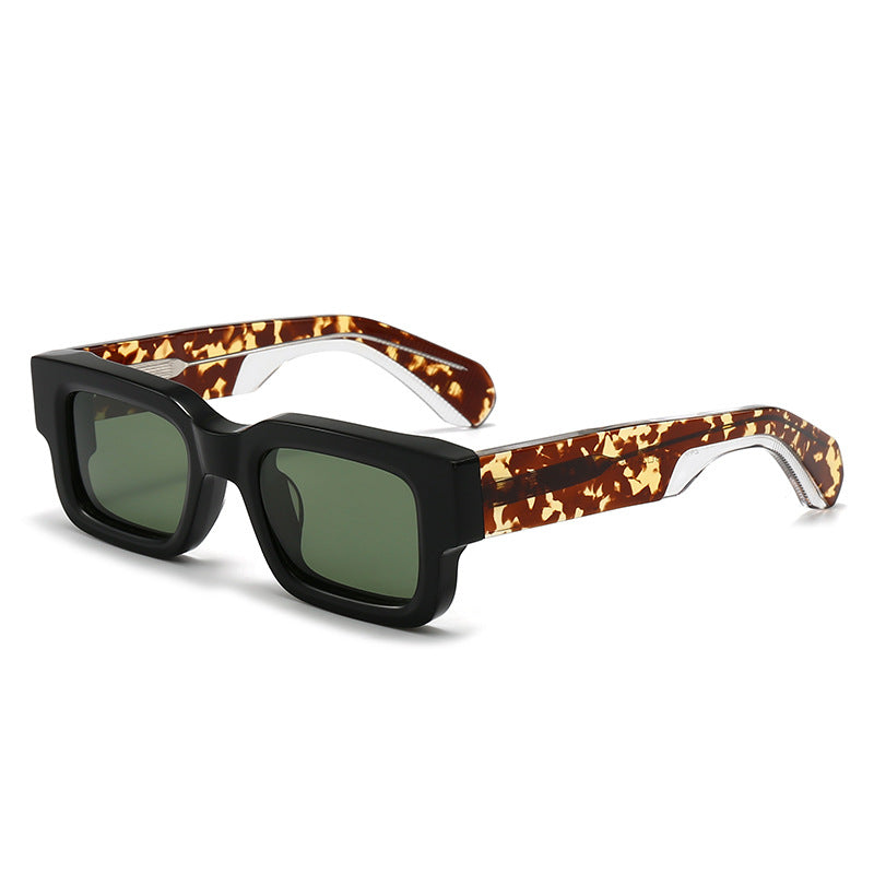 New high-end sense box frame cross-border European and American personality men's and women's fashion sunglasses heavy plate polarized sunglasses 2401 Montrel Frames
