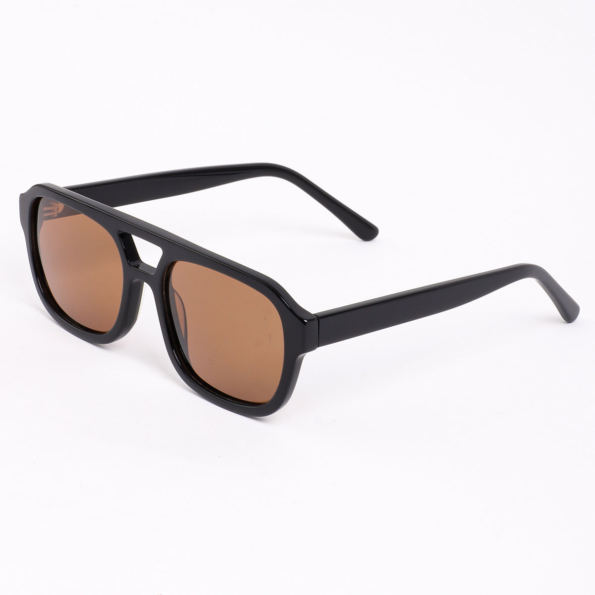 High-end double beam fashion sunglasses cross-border trend plate sunglasses men's and women's personality European and American polarized sunglasses Montrel Frames