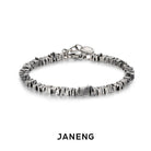 Chase Shore 925 sterling silver vintage distressed broken silver bracelet Unisex men's and women's dark style couple bracelets Montrel Frames