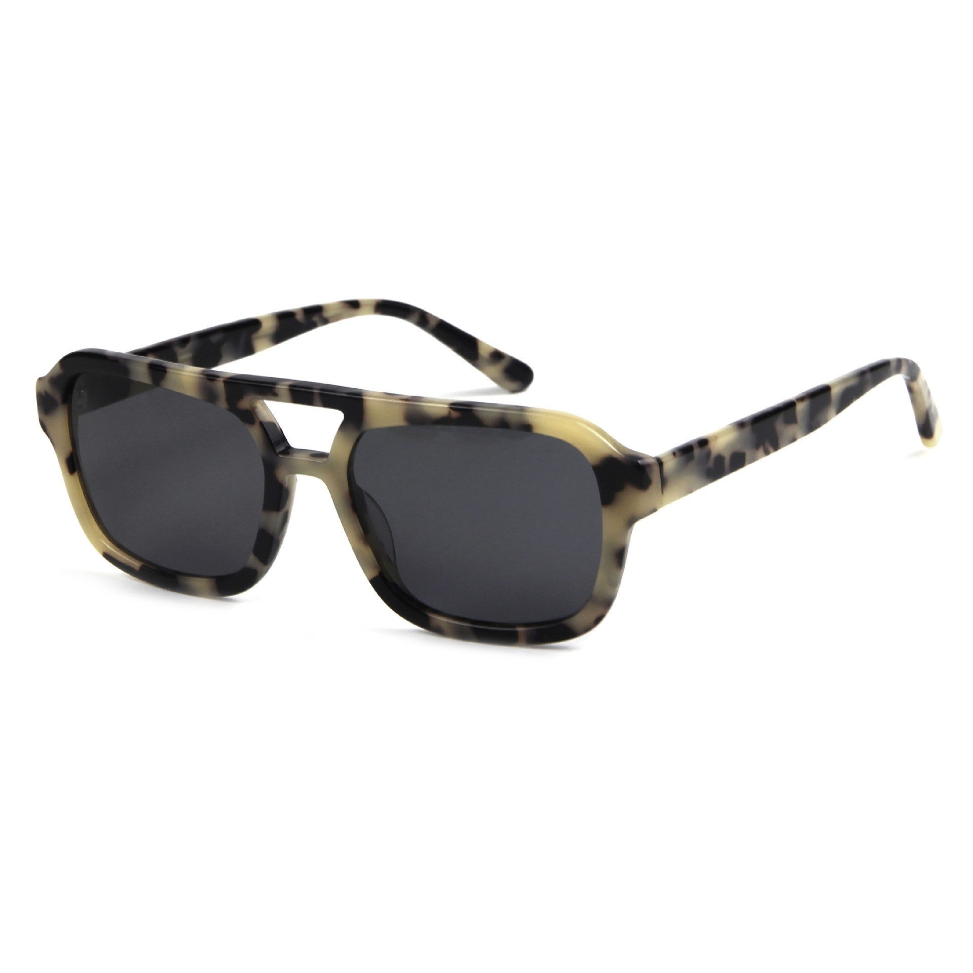 High-end double beam fashion sunglasses cross-border trend plate sunglasses men's and women's personality European and American polarized sunglasses Montrel Frames