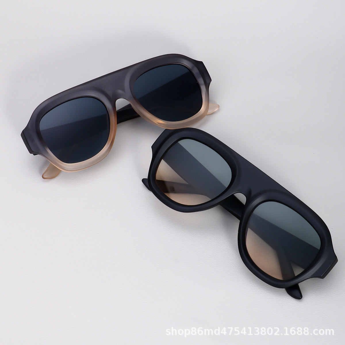 2025 cross-border European and American fashion retro single beam large frame sunglasses, outdoor high-end trend, personality, versatile sunglasses Montrel Frames