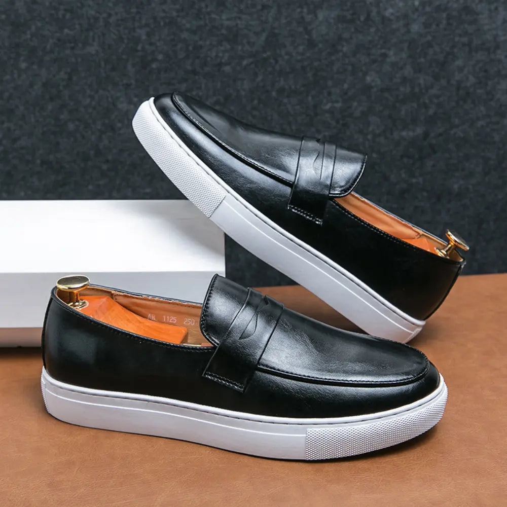 Wide Fit Business Casual Shoes Men – Black, Brown | All-Day Comfort | Old Money Leather Style