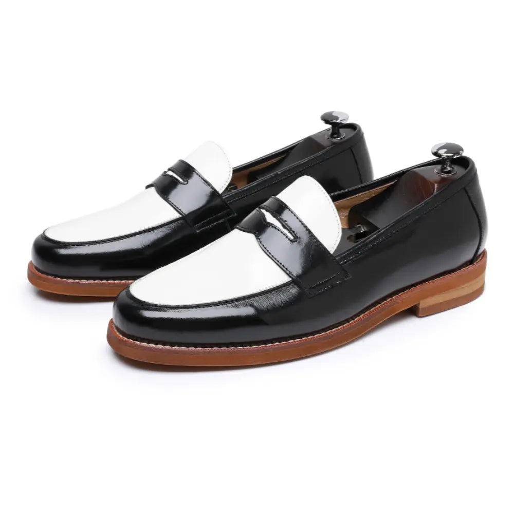 Slim Fit Mens Leather Loafers – Brown | Genuine Leather | Handmade British Style