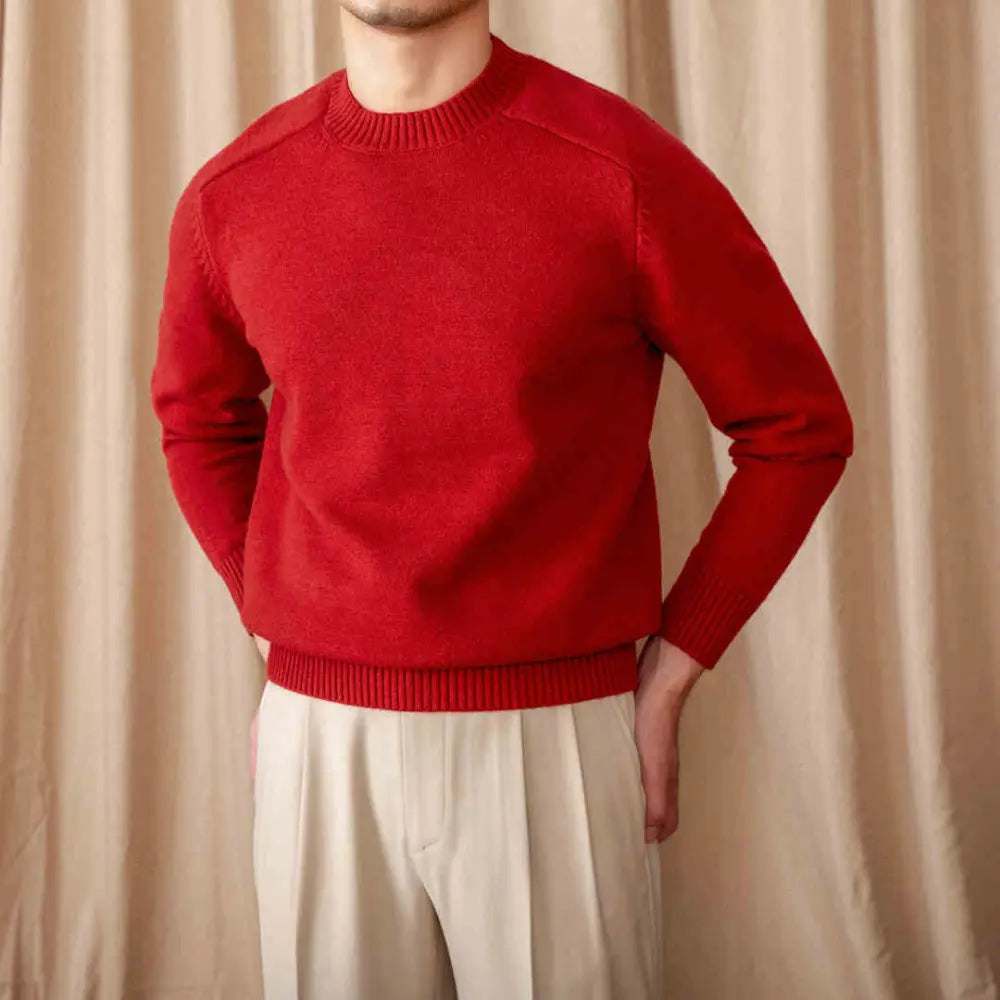 Relaxed Fit Pullover Sweater – Royal Blue | Casual Layering | Timeless Knitwear