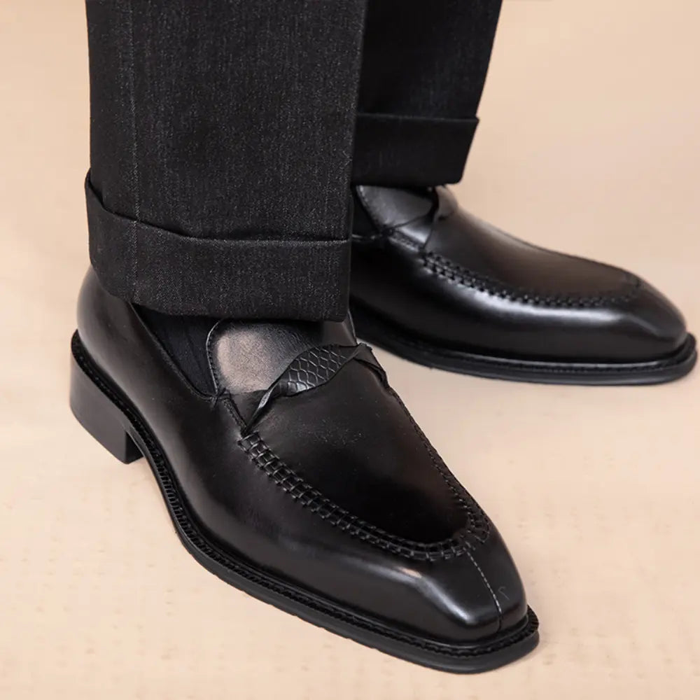 Spring And Autumn Leisure Versatile Leather Shoes For Men – Brown | Spring-Autumn Wear | Old Money Casuals