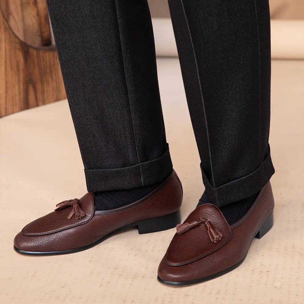 Spring And Summer Wearing Casual Tassel Shoes – Brown, Black, Apricot | Spring-Summer Loafers | Old Money Aesthetic